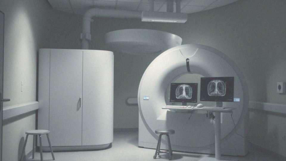 Jakie badania diagnostyczne są związane ze wzmożonym rysunkiem okołooskrzelowym?